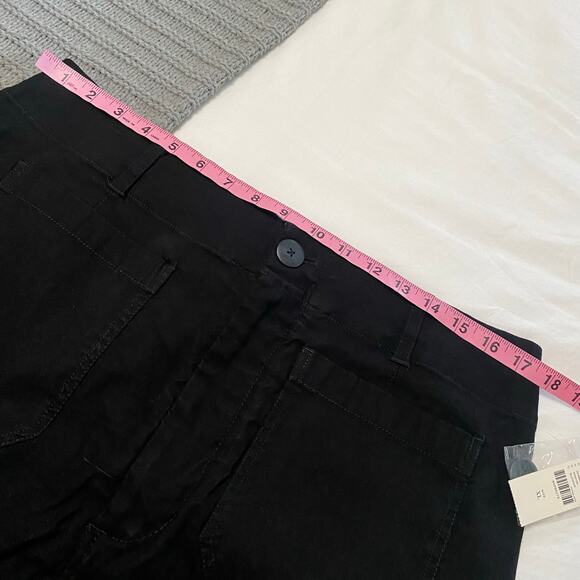 Anthropologie Maeve Colette Midi Skirt Women's XL Black Patch Pockets Clean girl - Picture 6 of 12